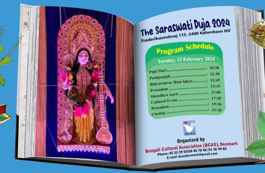 Saraswati Puja 2024 organized by BCAS Denmark